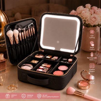Glow LED Makeup Organizer Bag