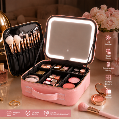 Glow LED Makeup Organizer Bag